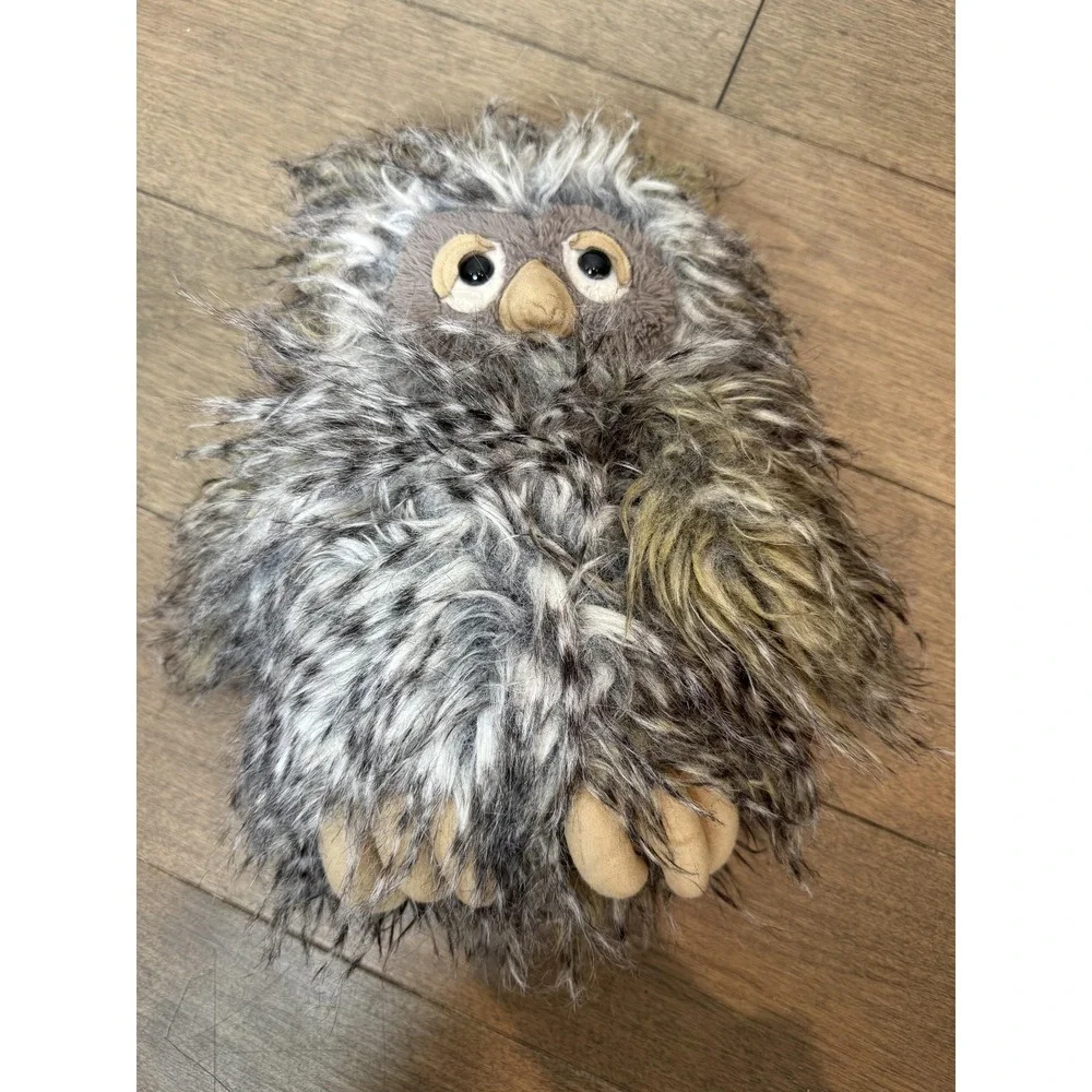 Jellycat London Brown Gray Owl Plush Stuffed Animal Toy Small Soft Fluffy Cuddly